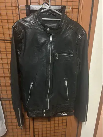 ALLSAINTS 블랙 가죽 라이더 자켓