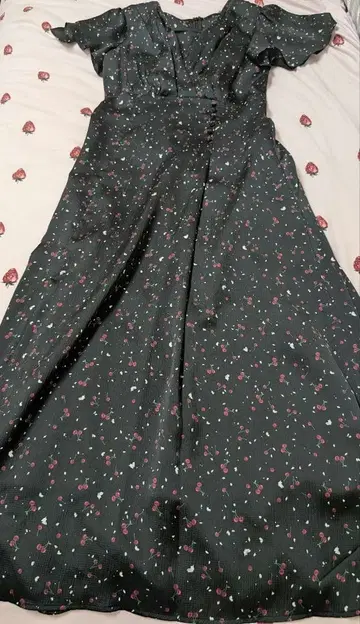 Apuweiser-riche 체리 패턴 원피스