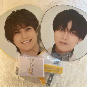 King & Prince 부채 2장 세트 and 응원봉 2023 피스