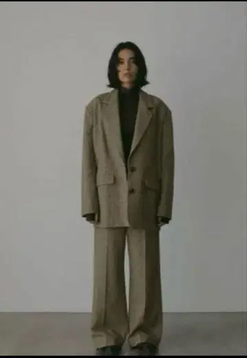 ETRE TOKYO 체크 무늬 테일러드 자켓