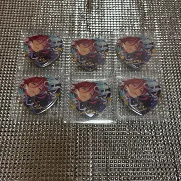 앙스타 화이트데이 하트 캔뱃지 사카사키 나츠메 6개 세트