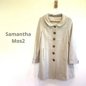 사만사 모스모스 코트 베이지 울 소재 옷깃 탈부착 가능 F 최종 가격