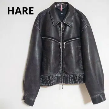 HARE [SET UP 대응 ] LEATHER 컴팩트 블루종