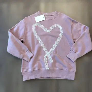 새상품 ZARA 자라 리본 레이스 포함 속기모 맨투맨