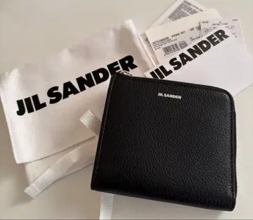 [ 신상 ] 질 샌더 로고 그레인 가죽 신용카드 퍼스 카드 홀더