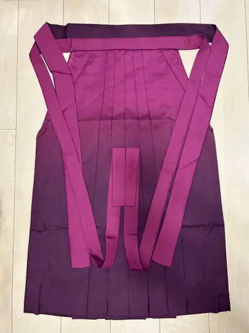 하카마 83cm 와인 레드 그라데이션 여성용 클립 포함