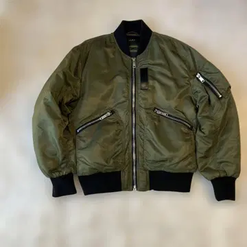 ZARA 자라 봄버 자켓 MA-1 블루종 카키