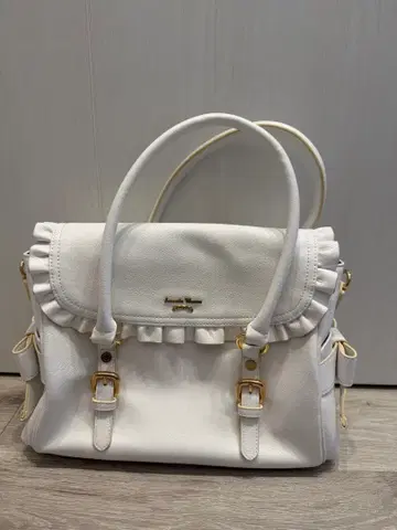 Samantha Thavasa 사만다 타바사 화이트 프릴 리본 백