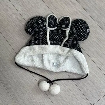 디즈니 팬 캡 노르딕 무늬 블랙 오늘 발송