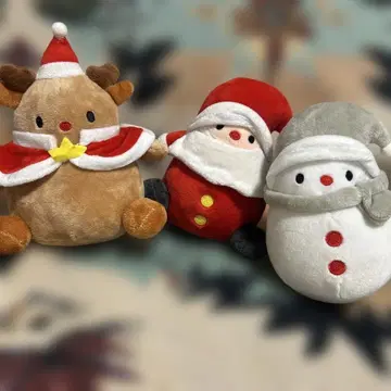 크리스마스 캐릭터 봉제 인형 세트
