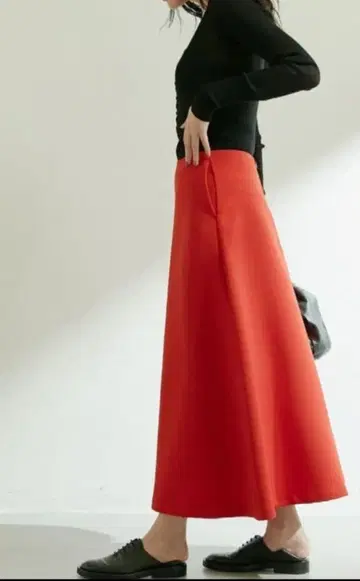 20900엔 새상품 개럴개런트 트리플 크로스 플레어 스커트 0S 빨간색