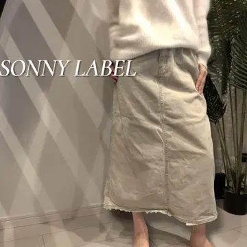 SONNY LABEL 2025SS 코튼 트윌 턱 내로우 스커트 36