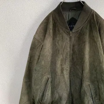 90s croft & barrows 스웨이드 가죽 블루종