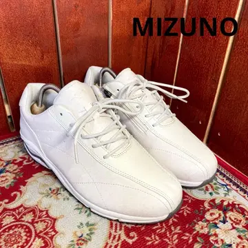 새상품급 MIZUNO 컴포트 슈즈 베이지 사이드 지퍼 24.5cm