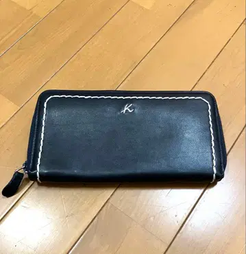 kitamura 키타무라 장지갑 네이비 지퍼