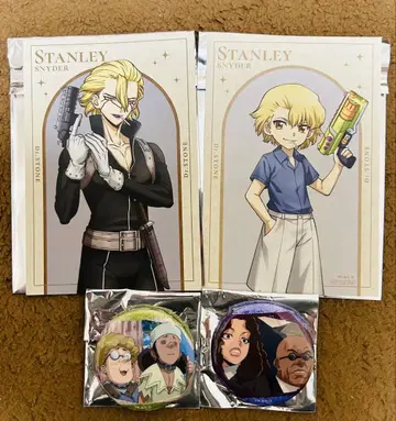 Dr.STONE TOHO 장면 사진 글리터 캔뱃지 스탠리 엽서