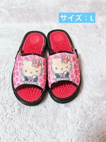 헬로키티 일광화상 키티 레오파드 무늬 샌들 시마무라