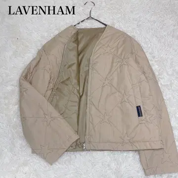 LAVENHAM 라벤햄 별주 스타 퀼팅 리버서블 블루종