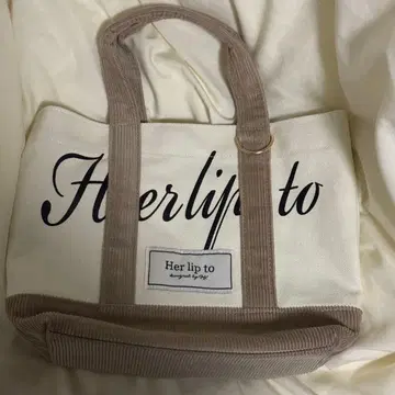 Her lip to 로고 미니 토트