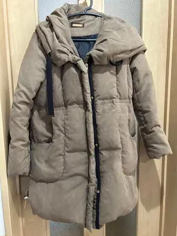 Bou Jeloud 후드 부착 다운 자켓 브라운