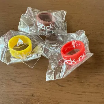 back number 실리콘 러버 반지 3개 세트