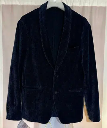 투모로우랜드 Dondi Jersey 하운드투스 체크 벨로아 테일러드 자켓