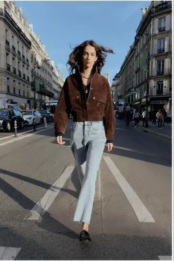 ZARA Z1975 하이라이즈 스트레이트 데님 팬츠