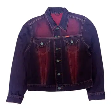 BIG JOHN 빅 존 데님 자켓 보르도 짧은 기장 S 사이즈 Y2K