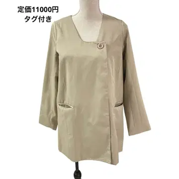 정가 11000엔 택 포함 라벨에튀드 노카라 자켓