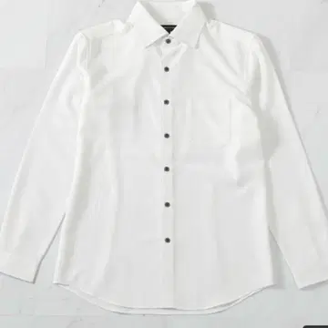 UNION STATION 스트레치 양이온 와이드 칼라 셔츠