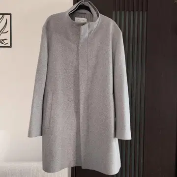 캘빈클라인 빅 사이즈 스탠딩 칼라 울 코트 2L