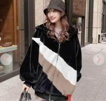 Rady 스트림 퍼 후디 블루종 블랙