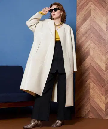 MAISON SPECIAL 리버서블 노카라 컷오프 코트