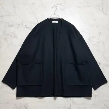 최근 모델 kagure 카 울 코트 압축 노카라 자켓