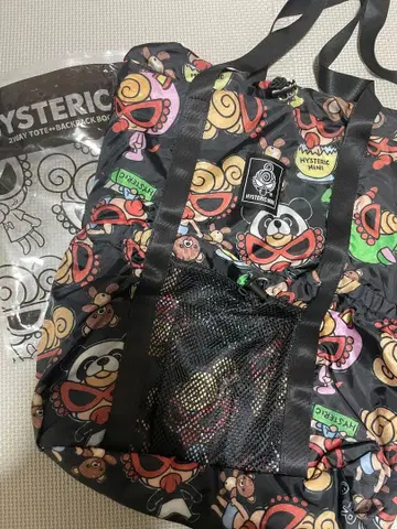히스테릭 미니 백팩 & 토트백 블랙
