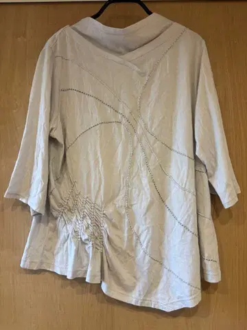 센소유니코 지우 5부 소매 7부 소매 상의 티셔츠