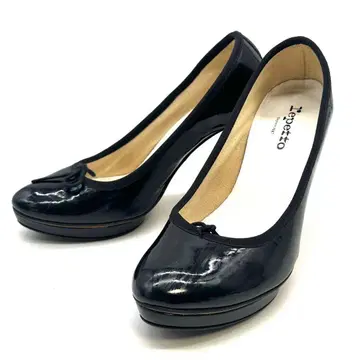 repetto Noir 하이힐 23.5cm 에나멜 블랙