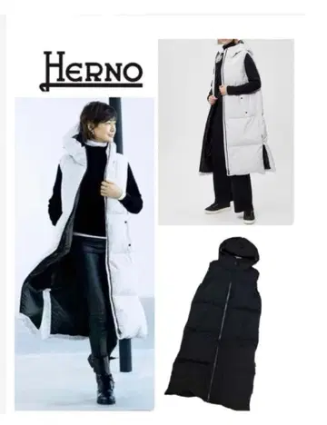 [ 새상품급 ] 헤르노 HERNO 롱 베스트 베스트 고어텍스 라미네이트