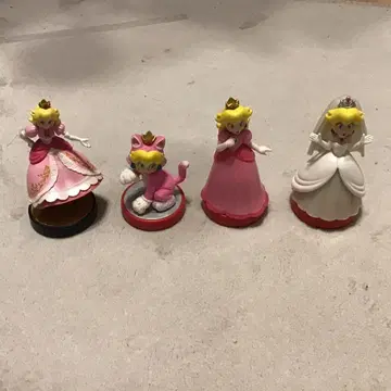 슈퍼 마리오 amiibo 피치 공주 4개 세트