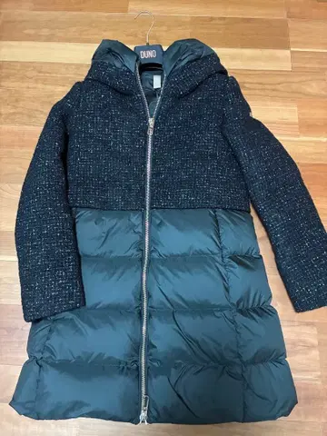 [ 새상품 ] DUNO 다운 코트 블랙 사이즈 42 정가 12.6만