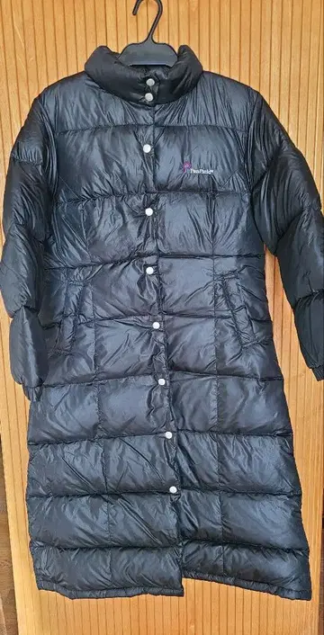 PenField 블랙 롱 다운 자켓