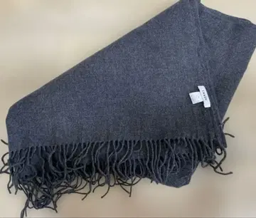 울 캐시미어 혼합 다크 그레이 스톨