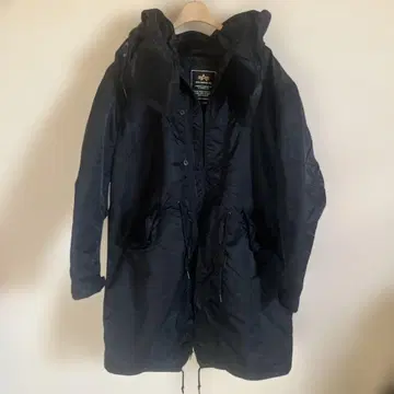 ALPHA INDUSTRIES 모즈 코트 L 블랙