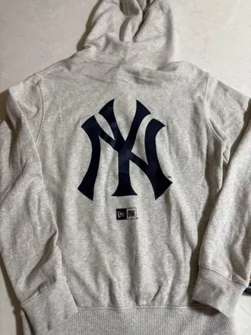 New Era 뉴욕 양키스 후드티 그레이