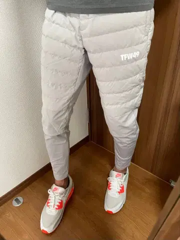 정가 42,000원 TFW49 다운 팬츠 그레이 L 골프 방한