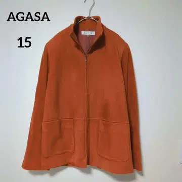 새상품급 아가사 레나운 플리스 자켓 집업 오렌지 15