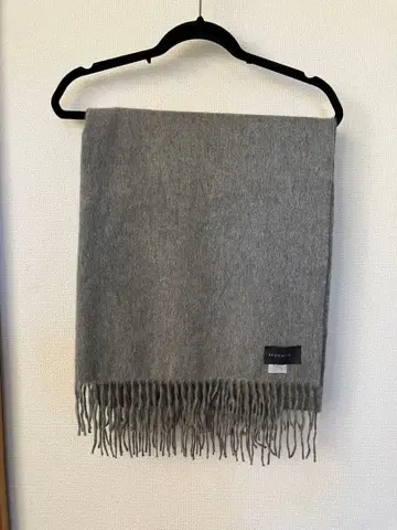 베그앤코 캐시미어 100% 대형 스톨 그레이