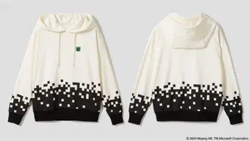 그라니프 x 마인크래프트 크리퍼 익스플로전 오버 사이즈 후드티