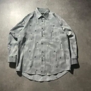 빈티지 레트로 아트 패턴 기하학 무늬 디자인 레트로 셔츠