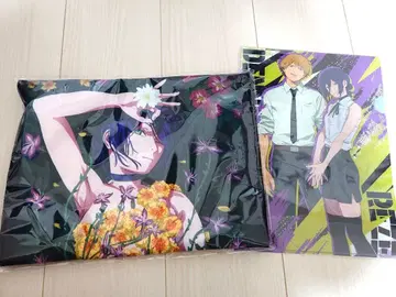 새상품 극장판 체인소 맨 레제편 비주얼 페이스 타월 클리어 파일